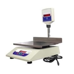 Weight Capacity 30Kg X 2G Electronic Weighing Machine / Weighing Scale With Front&Pole Double Display (Red),25X35Cm Ss Weighing Pan For Shop,Kitchen&Commercial Purposes (10X12 In,Silver)