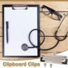 ImStarTrading Clipboard Clips 3.94x1.18 inch clipboard Clamps Metal Hardboard Clips Hook Mountable Stainless Clipboards Hardware with Rubber Grip and Hanging Hole for Office, Craft Project Use