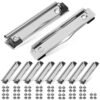 imstartrading Mountable Clipboard Clips, Examboard Clips Metal Clipboard Clips with Rubber Grip and Hanging Hole