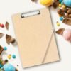 ImStarTrading Mountable Clipboard Clips, examboard Clips, Metal Clipboard Clips with Rubber Grip and Hanging Hole, Spring Loaded Surface Mount Handle