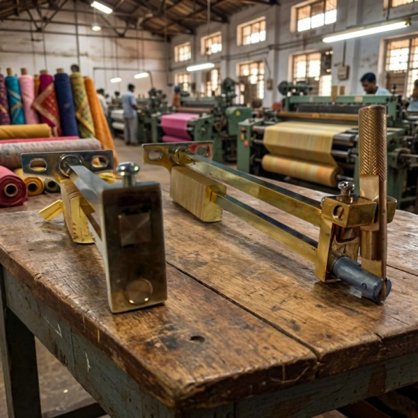 manual brass cloth folder for textile mills