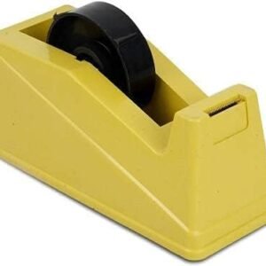 Imstartrading Tape Dispenser Heavy Duty 1 Inch | Durable Stationery Tape Cutter with Rubber Base | Stable & Non-Slip Tape Holder | Built-in Paper Cutter | Assorted Colors for Office, Home, Packaging & Craft Use
