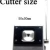 Square Button Badge Setup | Square Button Badge Machine + Die Cutter | Heavy Duty 50x50 mm Pin Back Machine -1 Pressing Machine With Square Badge Mould