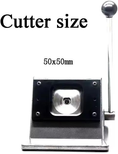 Square Button Badge Setup | Square Button Badge Machine + Die Cutter | Heavy Duty 50x50 mm Pin Back Machine -1 Pressing Machine With Square Badge Mould