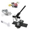 Press Machine-B400 + 25mm Round Die Moulds + 500 Set Button Components + Adjustable Circle Cutter (Black-New)