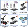 Press Machine-B400 + 25mm Round Die Moulds + 500 Set Button Components + Adjustable Circle Cutter (Black-New)