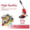 Button Maker Machine Multiple Sizes, Button Pin Maker 1+1.25+2.25 inch, Interchangeable Button-models Badge Button Press Machine with 300 Sets Button Maker Supplies &Circle Cutter&Cutting Mat