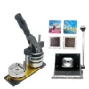 Square Button Badge Setup | Square Button Badge Machine + Die Cutter | Heavy Duty 50x50 mm Pin Back Machine -1 Pressing Machine With Square Badge Mould