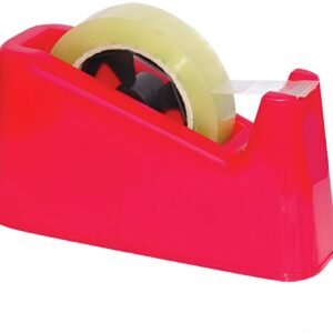 Tape Dispenser for Packing, Heavy Weight and Anti-Skid 1 inch Cello Tape Dispenser for Home, Office, School Use (Random Color)