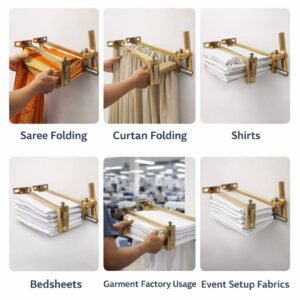 IST Cloth Folder For Textile Industry, Garments and Cloth Factory Owners and Event organiser, Bags, shadi mandap, Curtain, saree, Kurti, Kurta, tshirt, shirts, unstitched fabric, gamcha, nightwear