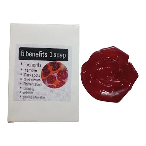 Lalpari Soaps Natural Handmade Soap Bar for Skin Brightening Soaps For Bath (100 Gms) | Paraben Free | Handmade Soaps For Glowing | Skin Brightening Soap For Men & Women