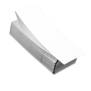 4″ x 6″ Two-sided Fanfold Square Corners Blank Timing Mark Stock, 250 pack