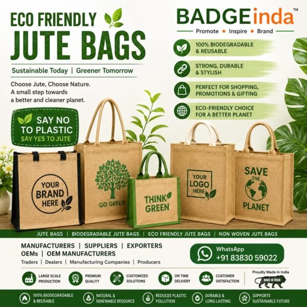 Bulk Order - JUTE BAGS, Customised Bags suppliers & exporters in India. Bulk Order Call Now 8383059022 (Size Custom) include Zip, and Print on Bag your Design For wedding return gift, corporate gift, Nog, college, School, offices, hospitals, events & promotions. Bulk orders accepted with pan-India delivery. (MOQ-100)