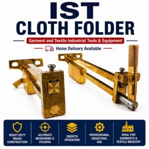 Professional Cloth Folder Machine for Textile Industry & Garment Manufacturers | Brass Manual Fabric Folding Tool for Saree, Kurti, Shirts, T-Shirt, Curtain & Fabric Rolls