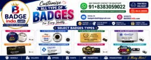 Customized badges, corporate gifts, and promotional materials in bulk
