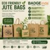 Bulk Order - JUTE BAGS, Customised Bags suppliers & exporters in India. Bulk Order Call Now 8383059022 (Size Custom) include Zip, and Print on Bag your Design For wedding return gift, corporate gift, Nog, college, School, offices, hospitals, events & promotions. Bulk orders accepted with pan-India delivery. (MOQ-100)