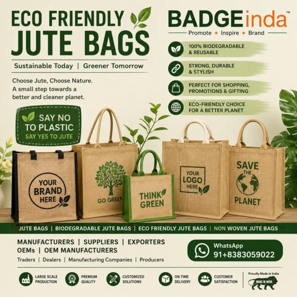 Bulk Order - JUTE BAGS, Customised Bags suppliers & exporters in India. Bulk Order Call Now 8383059022 (Size Custom) include Zip, and Print on Bag your Design For wedding return gift, corporate gift, Nog, college, School, offices, hospitals, events & promotions. Bulk orders accepted with pan-India delivery. (MOQ-100)
