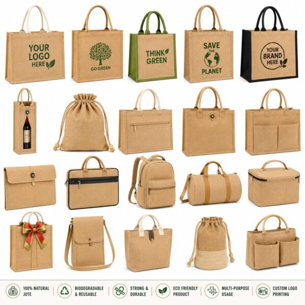 Bulk Order - JUTE BAGS, Customised Bags suppliers & exporters in India. Bulk Order Call Now 8383059022 (Size Custom) include Zip, and Print on Bag your Design For wedding return gift, corporate gift, Nog, college, School, offices, hospitals, events & promotions. Bulk orders accepted with pan-India delivery. (MOQ-100)