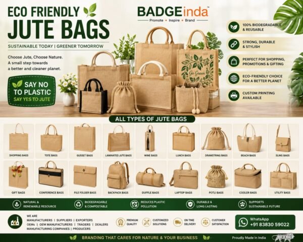 Bulk Order - JUTE BAGS, Customised Bags suppliers & exporters in India. Bulk Order Call Now 8383059022 (Size Custom) include Zip, and Print on Bag your Design For wedding return gift, corporate gift, Nog, college, School, offices, hospitals, events & promotions. Bulk orders accepted with pan-India delivery. (MOQ-100)