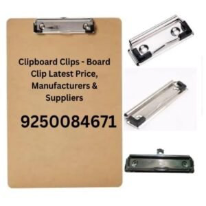 50pcs Exam Pad Clips with 100 Piece Screws/Rivets Stainless Steel Chrome Plating Metal Clipboard Clips, Binding Clip for Document File, School, Office, Filing and Storage, Ideal Office Supplies
