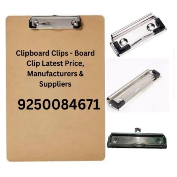 50pcs Exam Pad Clips with 100 Piece Screws/Rivets Stainless Steel Chrome Plating Metal Clipboard Clips, Binding Clip for Document File, School, Office, Filing and Storage, Ideal Office Supplies
