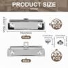 50pcs Exam Pad Clips with 100 Piece Screws/Rivets Stainless Steel Chrome Plating Metal Clipboard Clips, Binding Clip for Document File, School, Office, Filing and Storage, Ideal Office Supplies